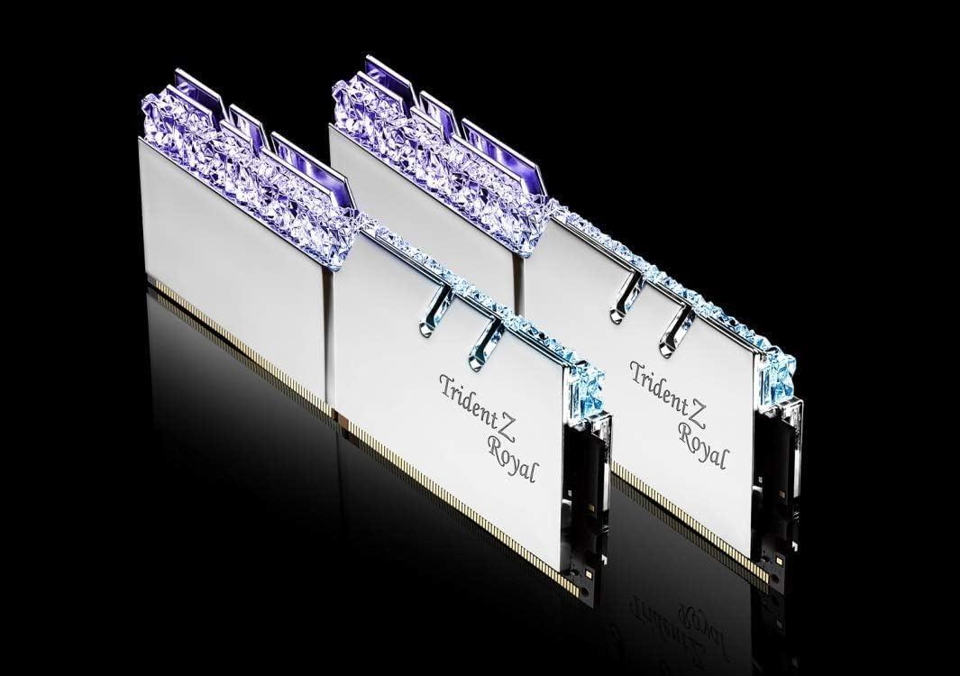 G.Skill Trident Z Royal Silver DDR4 3600 MHz RAM, 16GB(2x8GB)