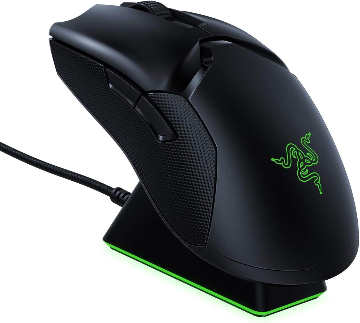 Razer Viper Ultimate with Charging Dock - Ambidextrous Esports Gaming Mouse Powered by HyperSpeed Wireless Technology (Focus+ 20K Optical Sensor, 74g Lightweight, RGB Chroma) Black