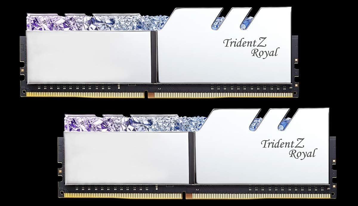 G.Skill Trident Z Royal Silver DDR4 3600 MHz RAM, 16GB(2x8GB)