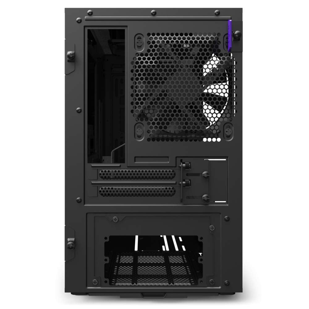 NZXT H210 - CA-H210B-W1 - Mini-ITX PC Gaming Case - Front I/O USB Type-C Port - Tempered Glass Side Panel - Cable Management System - Water-Cooling Ready - Radiator Bracket - White/Black