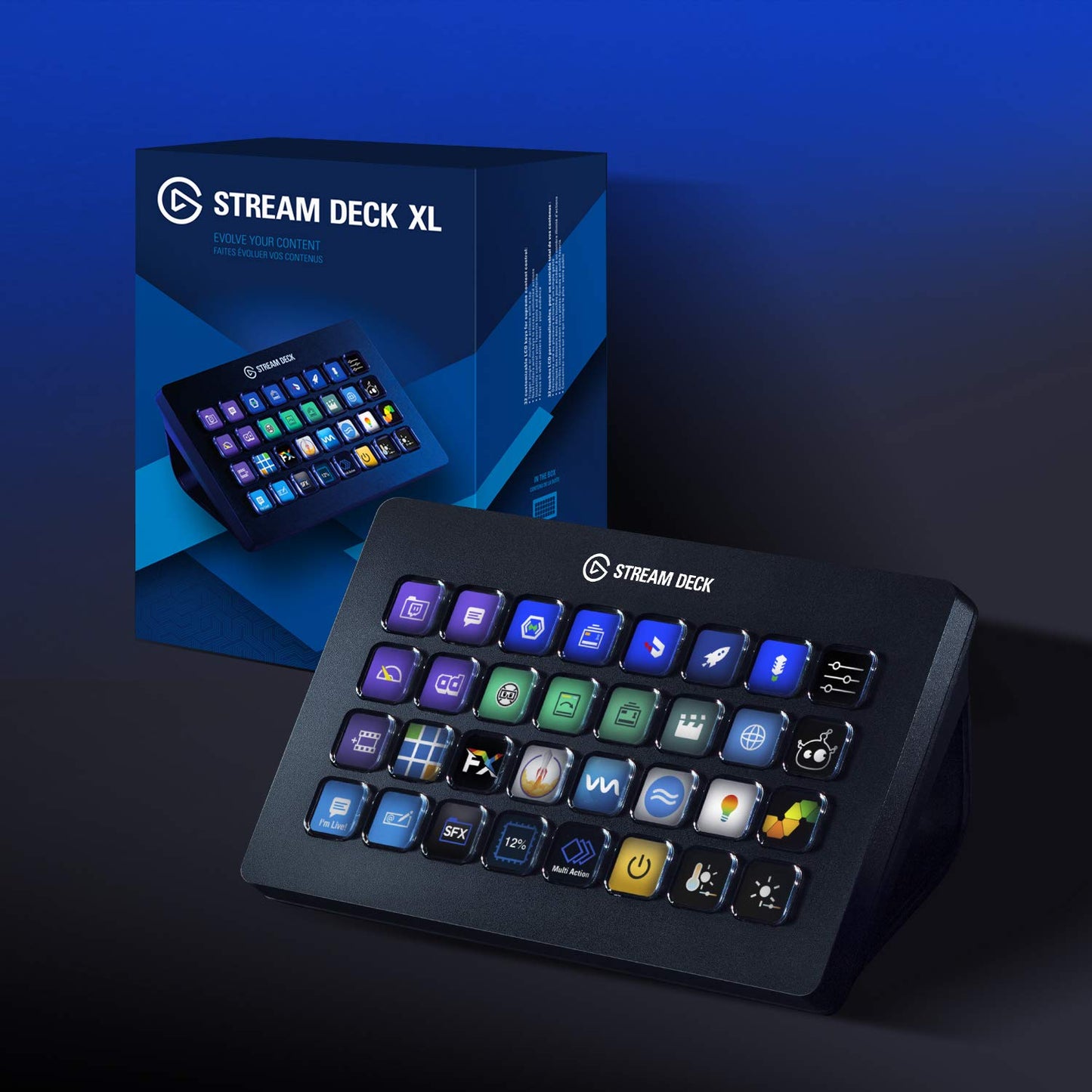 Elgato Stream Deck XL- Advanced Stream Control with 32 customizable LCD keys, for Windows 10 and macOS 10.13 or later