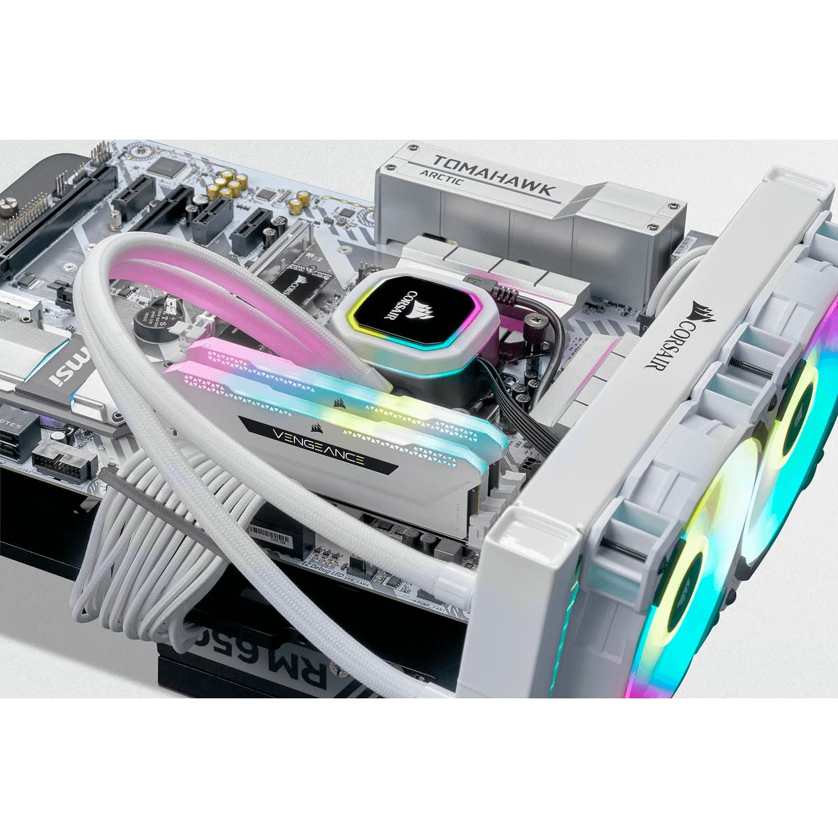 Corsair Vengeance RGB PRO SL 32GB (2x16GB) DDR4 3600Mhz C18 White Heatspreader Desktop Gaming Memory