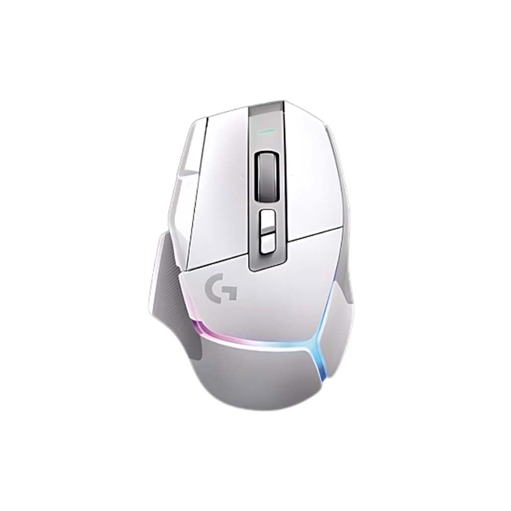 Logitech G502 X PLUS LIGHTSPEED Wireless RGB Gaming Mouse - White - LIGHTFORCE hybrid switches, LIGHTSYNC RGB, HERO 25K gaming sensor, compatible with PC