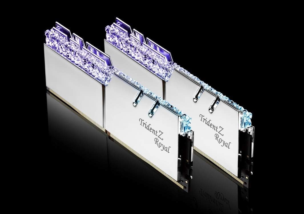G.Skill Trident Z Royal Silver DDR4 3600 MHz RAM, 16GB(2x8GB)