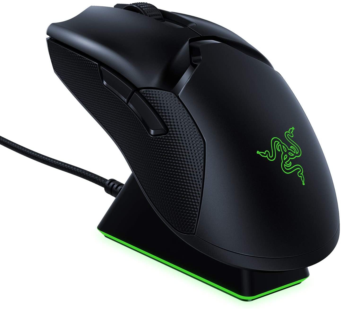 Razer Viper Ultimate with Charging Dock - Ambidextrous Esports Gaming Mouse Powered by HyperSpeed Wireless Technology (Focus+ 20K Optical Sensor, 74g Lightweight, RGB Chroma) Black