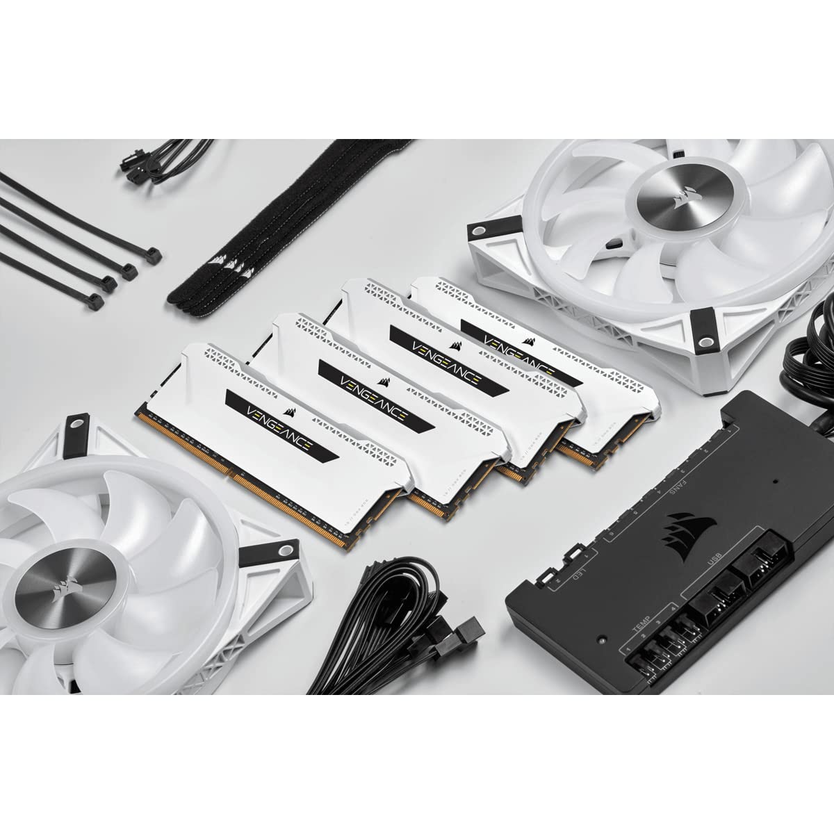 Corsair Vengeance RGB PRO SL 32GB (2x16GB) DDR4 3600Mhz C18 White Heatspreader Desktop Gaming Memory