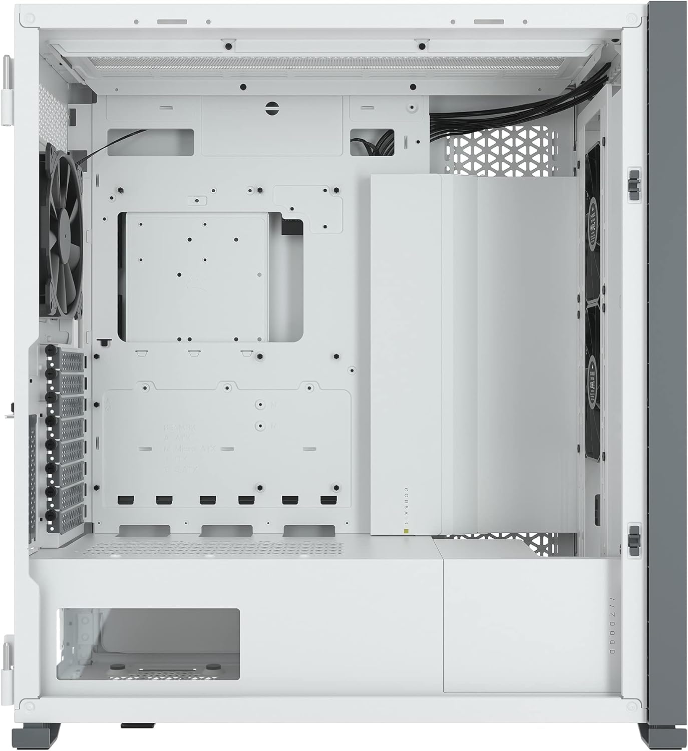 CORSAIR 7000D Airflow Full-Tower ATX PC Case (High-Airflow Front Panel, Three Included 140mm Fans with PWM Repeater, Easy Cable Management, Spacious Interior, Customisable Side Fan Mounts) White