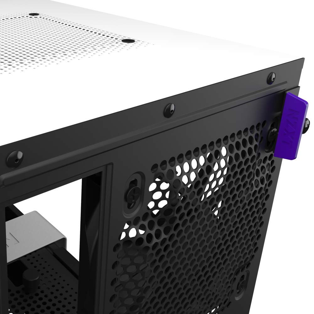 NZXT H210 - CA-H210B-W1 - Mini-ITX PC Gaming Case - Front I/O USB Type-C Port - Tempered Glass Side Panel - Cable Management System - Water-Cooling Ready - Radiator Bracket - White/Black