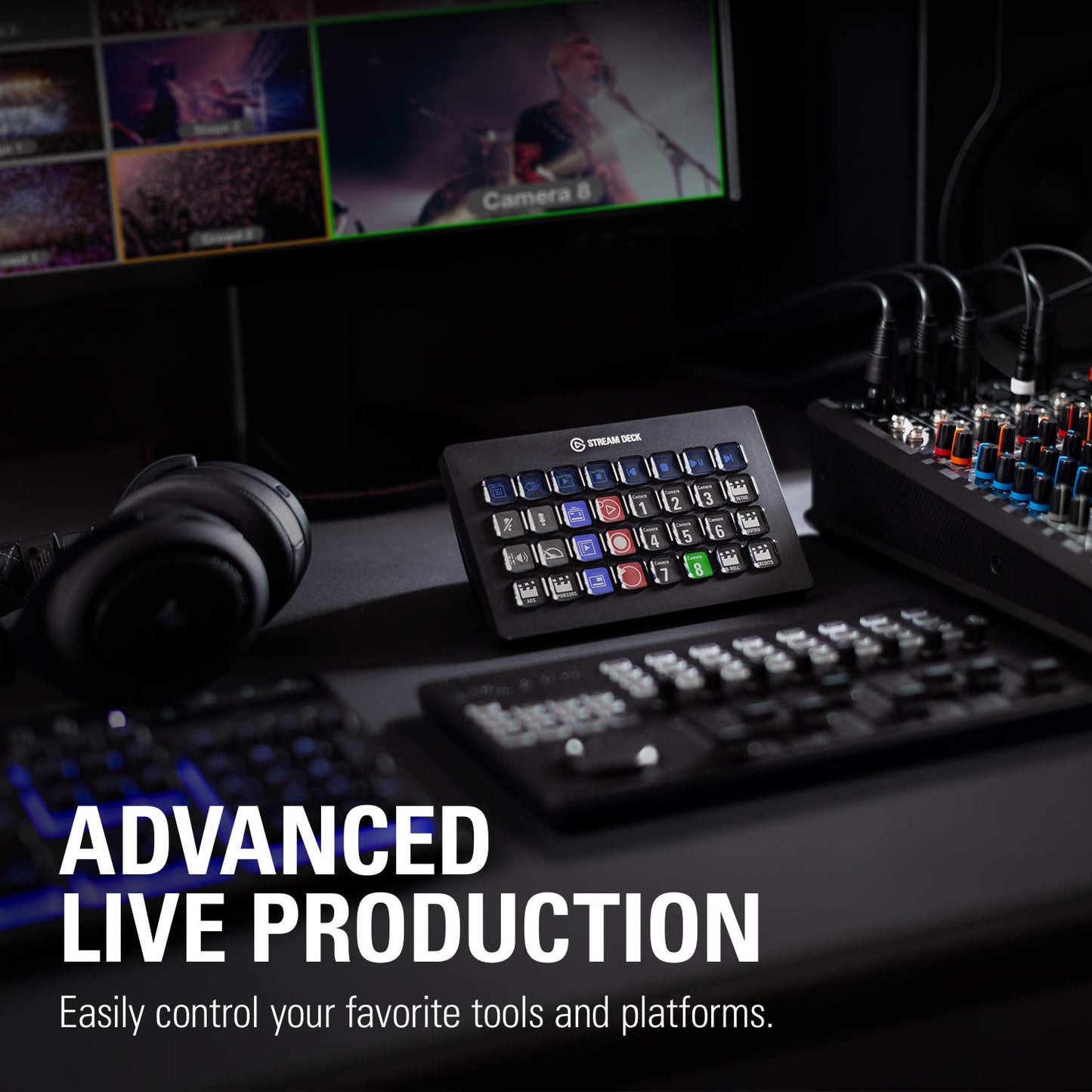 Elgato Stream Deck XL- Advanced Stream Control with 32 customizable LCD keys, for Windows 10 and macOS 10.13 or later