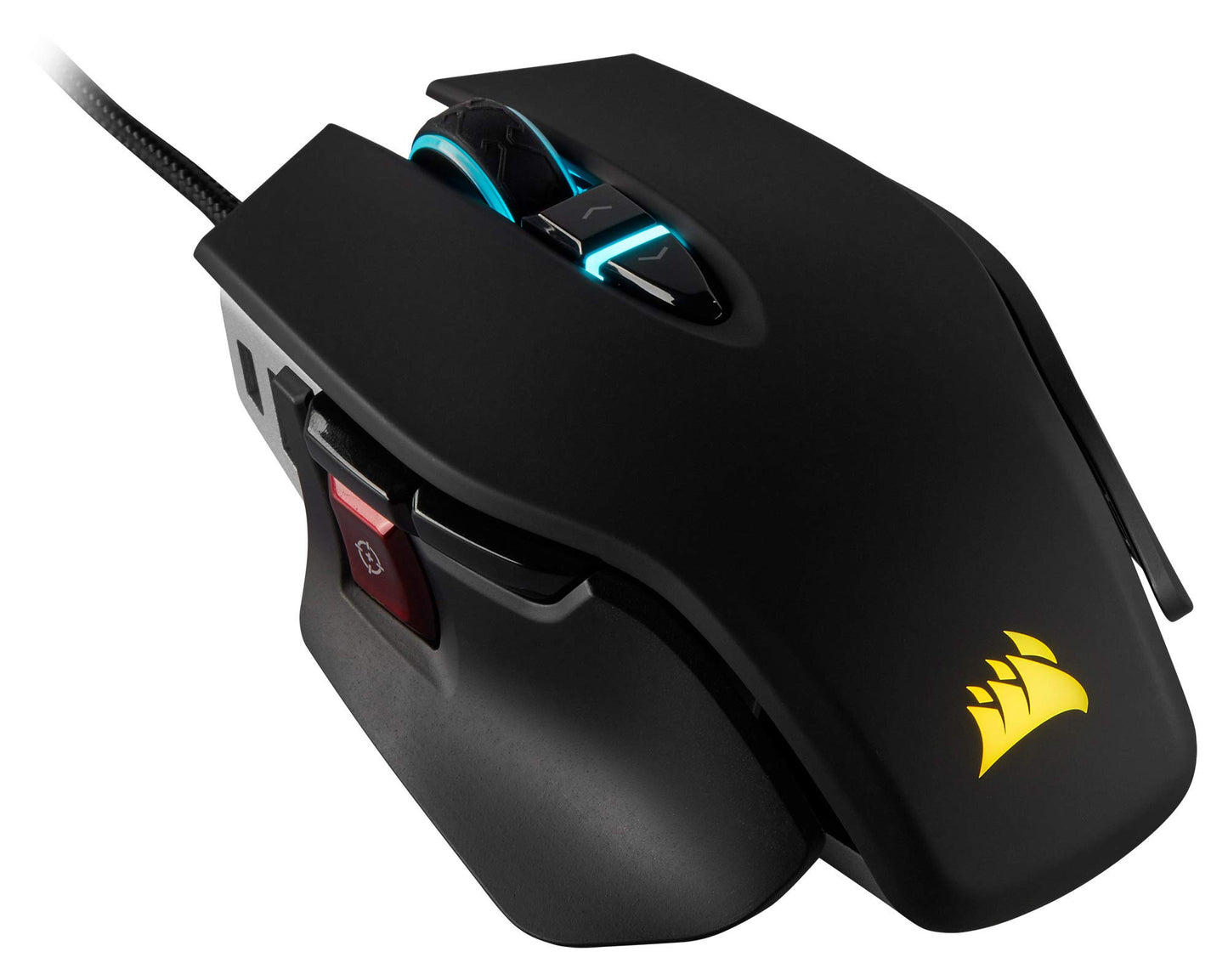 Corsair CH-9309011-AP M65 Elite- FPS Gaming Mouse- 18,000 DPI Optical Sensor- Adjustable DPI Sniper Button- Tunable Weights- Black, Holds 17.5"x23.5" Pad