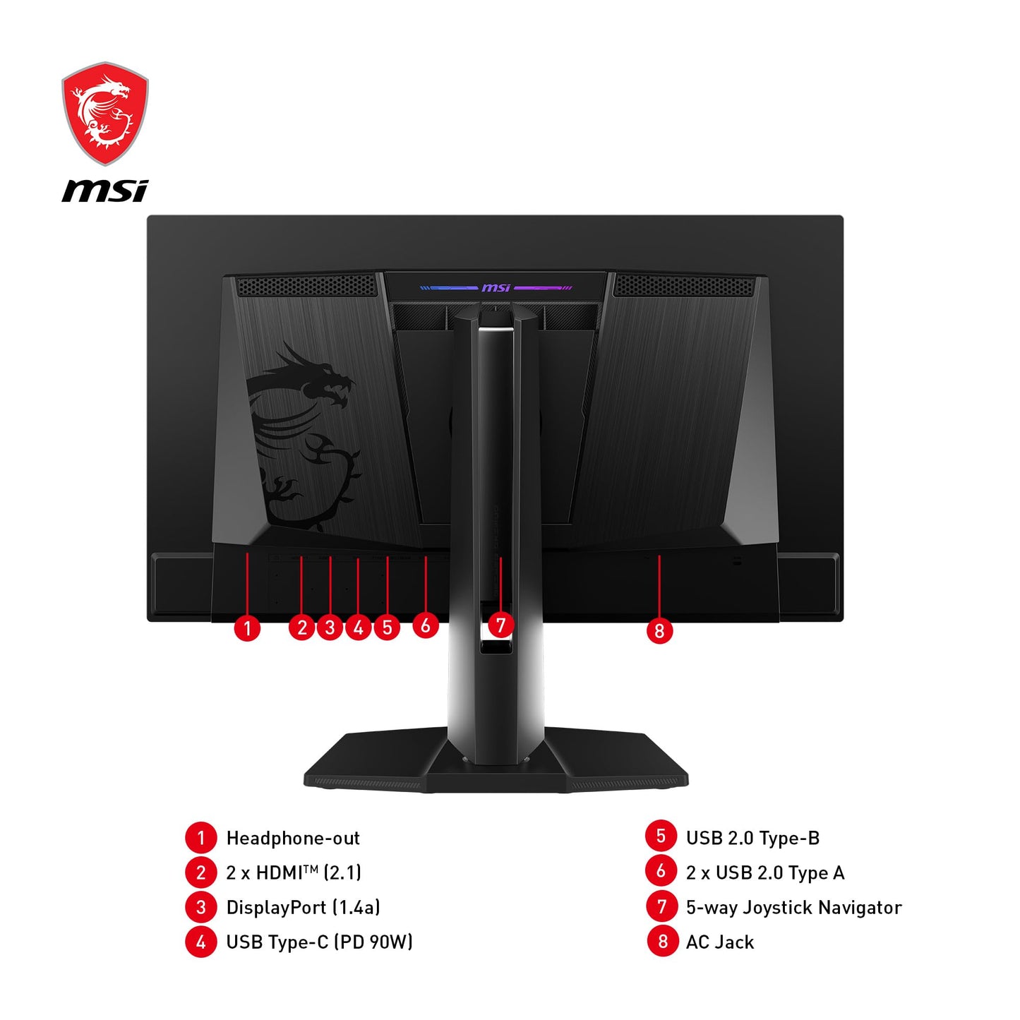 MSI MPG 271QRX QD-OLED 27 Inch WQHD Flat Gaming Monitor - 2560 x 1440 Quantum Dot OLED Panel, 360Hz / 0.03ms, 99.3% DCI-P3, ΔE≤2, DisplayHDR True Black 400, KVM - DP 1.4a, HDMI 2.1, USB Type-C 90W