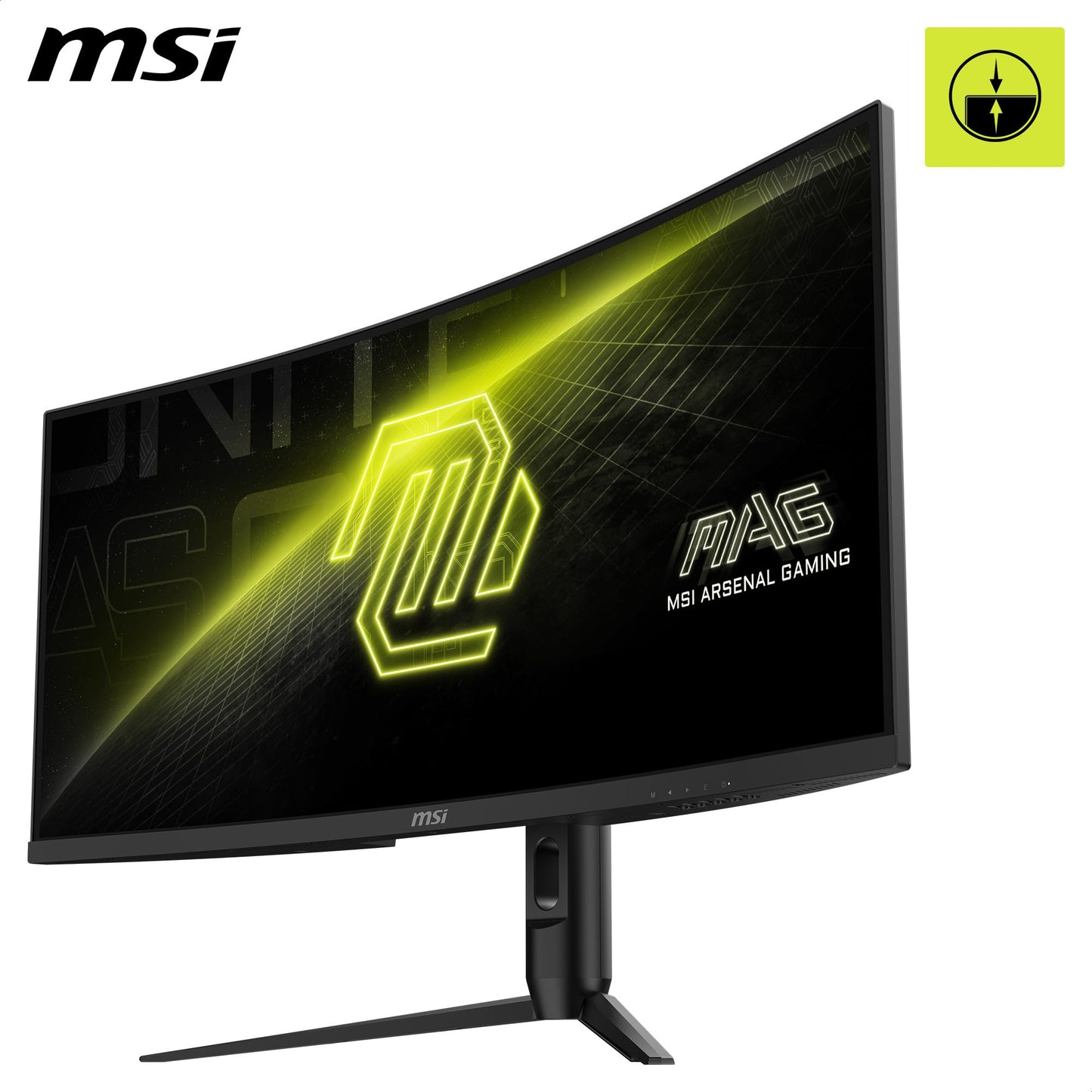 MSI MAG 342CQR E2 34 Inch UWQHD Curved Gaming Monitor - 1500R 3440 x 1440 VA Panel, 180 Hz / 1ms (MPRT), Adaptive Sync - DP 1.4a, HDMI 2.0b CEC