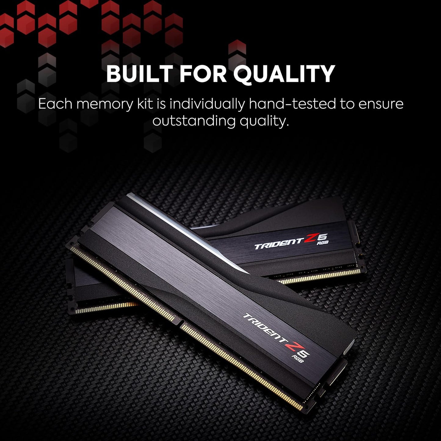G.Skill MEGS-6400-3239-TZ5RK Trident Z5 RGB 2x32GB 6400MHz DDR5 RAM Memory Module Dual Kit, Matte Black