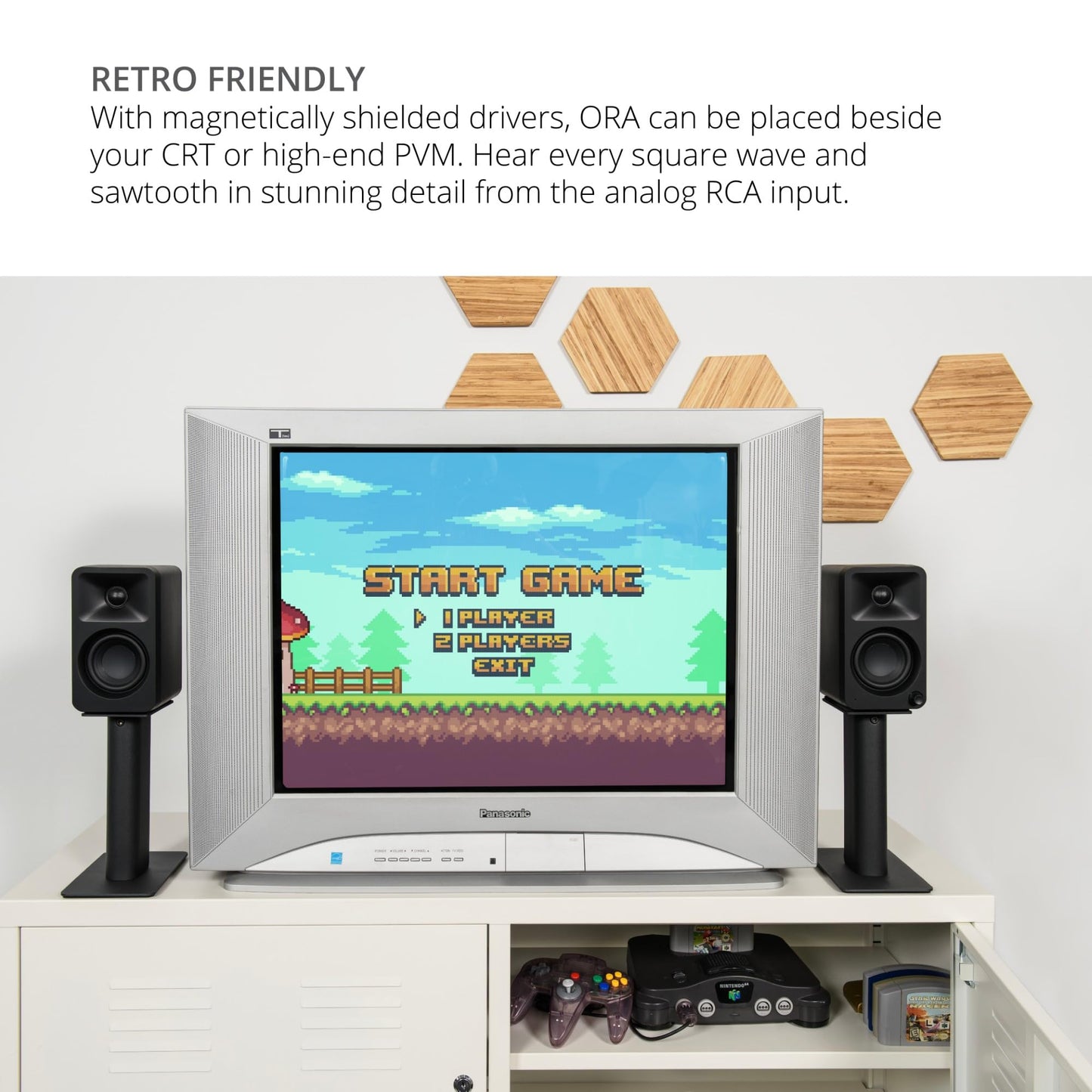 Kanto ORAMW 100W Powered Reference Desktop Computer Speakers with Bluetooth 5.0 and USB-C Input | Bi-Amplified | 100 Hz Automatic Crossover | Reference Quality Sound | Pair | Matte White
