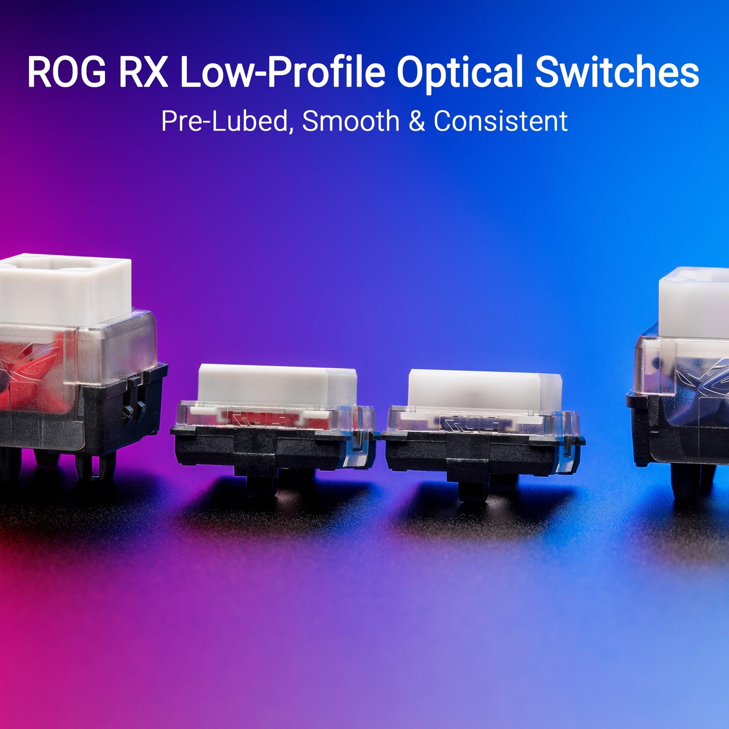 ASUS ROG Falchion RX Low Profile 65% Wireless Gaming Keyboard, Pre-lubed ROG RX Red Low-Profile Optical Switches, Tri-Mode Connection, Integrated Silicone Dampening Foam, Interactive Touch Panel