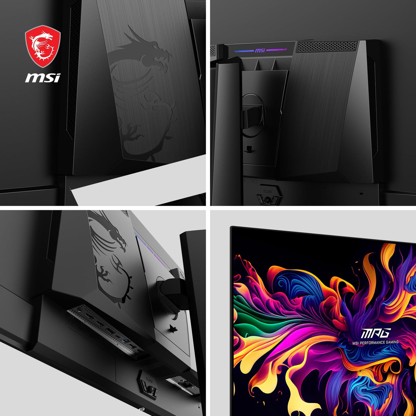 MSI MPG 271QRX QD-OLED 27 Inch WQHD Flat Gaming Monitor - 2560 x 1440 Quantum Dot OLED Panel, 360Hz / 0.03ms, 99.3% DCI-P3, ΔE≤2, DisplayHDR True Black 400, KVM - DP 1.4a, HDMI 2.1, USB Type-C 90W