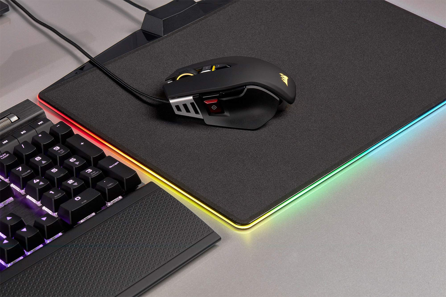 Corsair CH-9309011-AP M65 Elite- FPS Gaming Mouse- 18,000 DPI Optical Sensor- Adjustable DPI Sniper Button- Tunable Weights- Black, Holds 17.5"x23.5" Pad